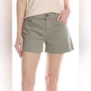 Hudson Gracie Denim Shorts in dusted jade green with raw hem NWT. 27